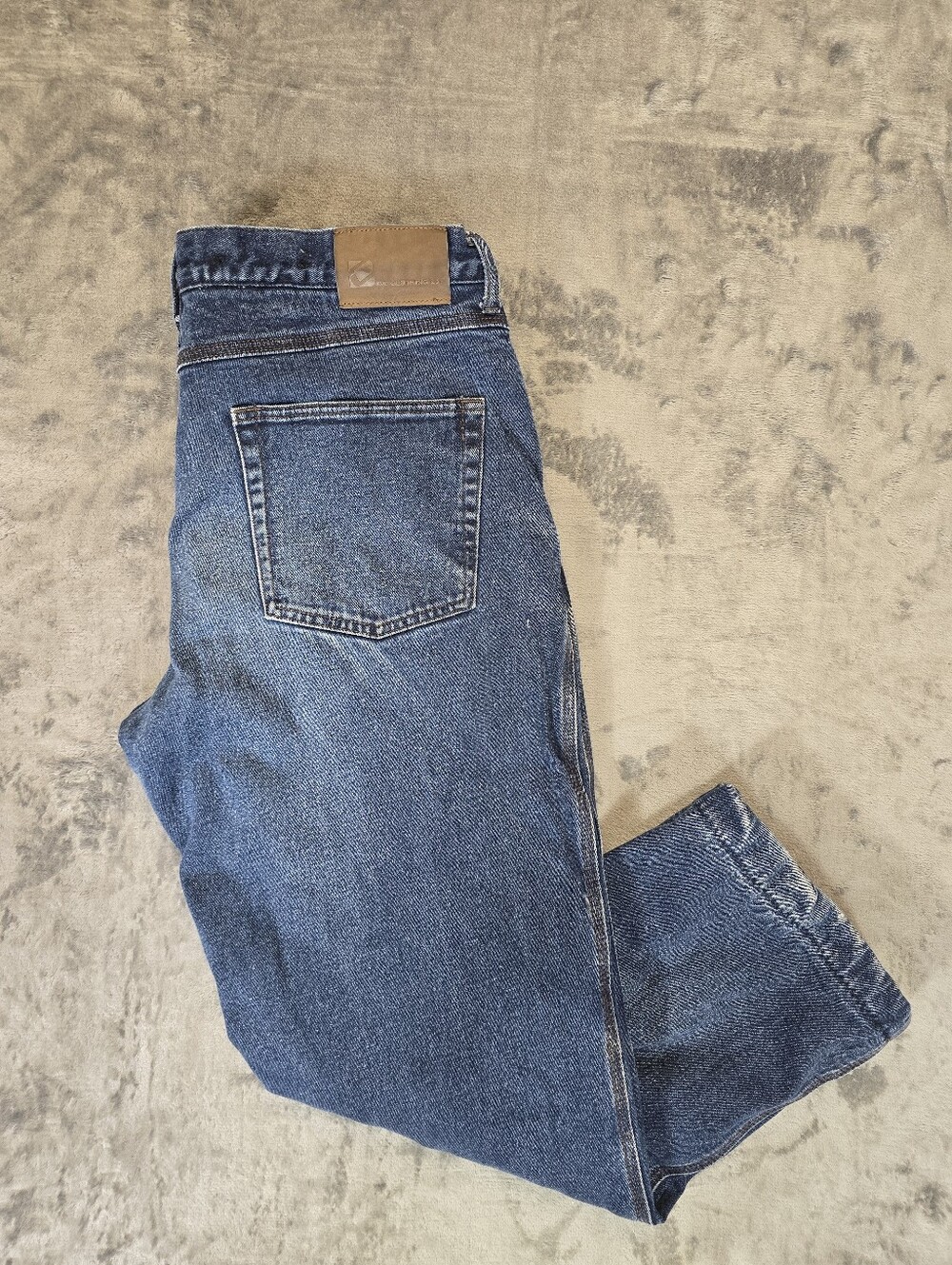 BC Clothing Co Fleece Lined Blue Denim Jeans Size 36x30 Workwear